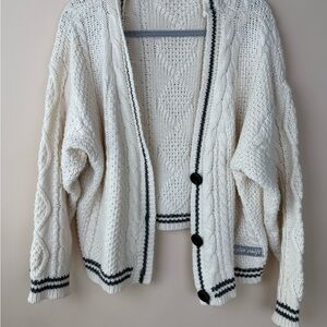 Taylor Swift Cream Cable Knit Cardigan